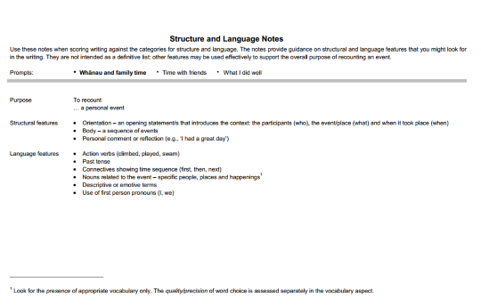 Image of Structure and Language Notes.